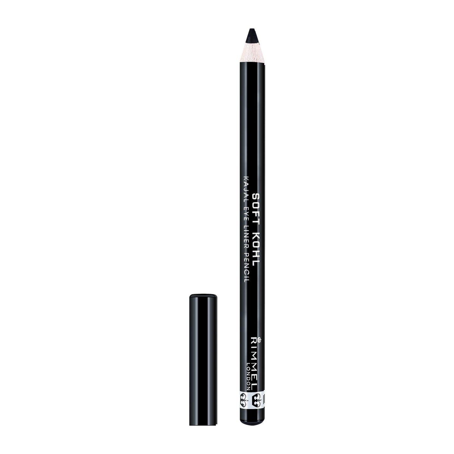 Rimmel Soft Kohl Kajal Professional Eyeliner Pencil, Intense Long-Lasting Colour, Up to 12 Hours Wear, Smudge Proof, 1.2 grams, Jet Black