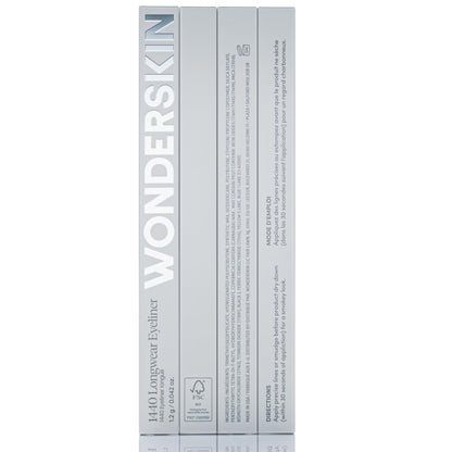 Wonderskin 1440 Longwear Black Eyeliner Pencil - Waterproof, Sharpenable Black Eyeliner Pencil and Smudge Proof Eye Liner Pencils (Liquorice)